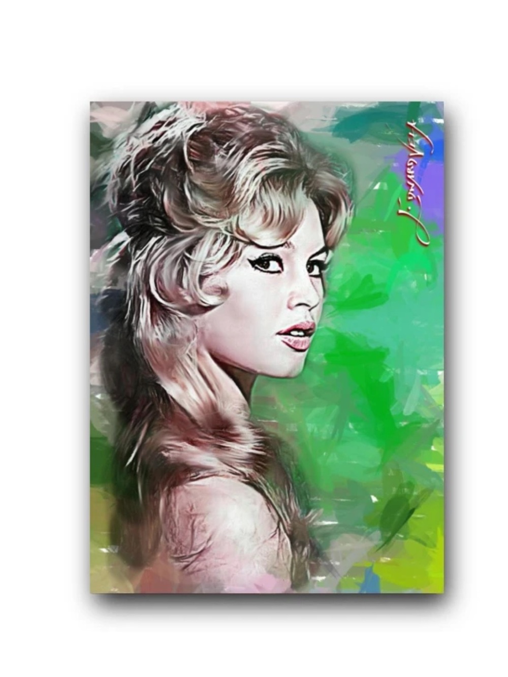 Brigitte Bardot #15 Art Card Limited 35/50 Edward Vela Signed (Movies Actress)